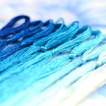 20m Lake Blue Suzhou DIY Common Color Silk Line Branch Εγχειρίδιο Spiraea Embroidery νήμα