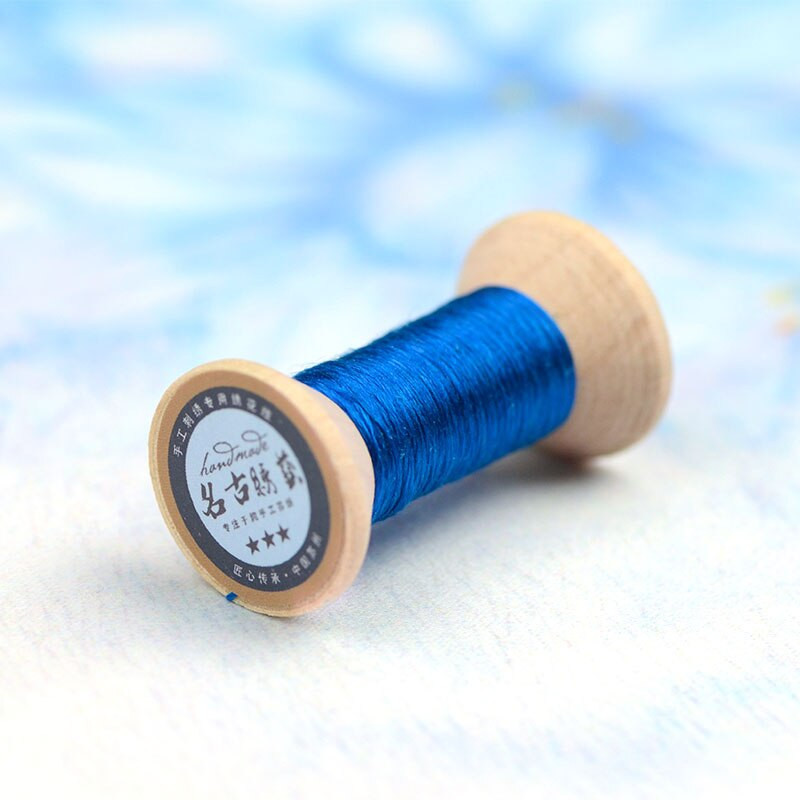 20m Lake Blue Suzhou DIY Common Color Silk Line Branch Εγχειρίδιο Spiraea Embroidery νήμα