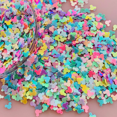 50g Min Mouse Star Moon PVC paiete libere Glitter Paillettes pentru manichiura/cusut/decor de nunta confetti en-gros