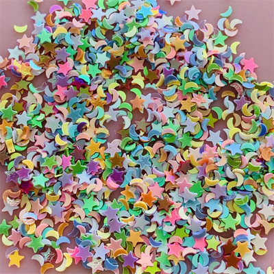 50g Min Mouse Star Moon PVC paiete libere Glitter Paillettes pentru manichiura/cusut/decor de nunta confetti en-gros