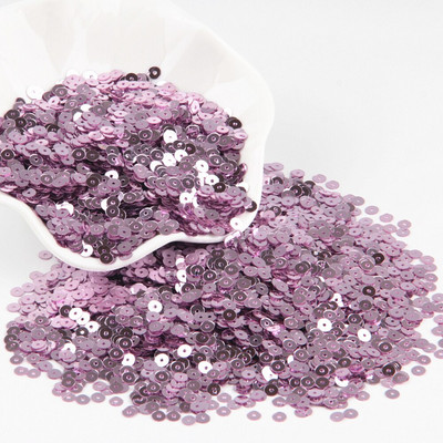 Paillette svijetloljubičaste šljokice 3mm-25mm Okrugle rasute šljokice Svjetlucave paillette Šivanje Vjenčane dekoracije Zanatski DIY dodaci