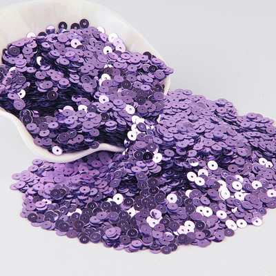 Paillette svijetloljubičaste šljokice 3mm-25mm Okrugle rasute šljokice Svjetlucave paillette Šivanje Vjenčane dekoracije Zanatski DIY dodaci