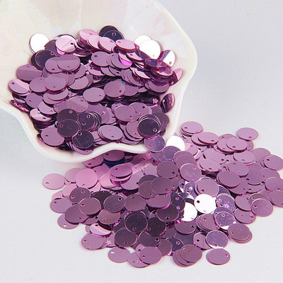 Paillette svijetloljubičaste šljokice 3mm-25mm Okrugle rasute šljokice Svjetlucave paillette Šivanje Vjenčane dekoracije Zanatski DIY dodaci