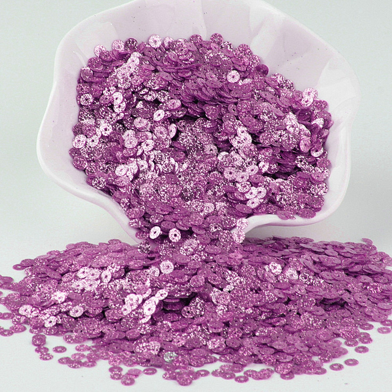Paillette svijetloljubičaste šljokice 3mm-25mm Okrugle rasute šljokice Svjetlucave paillette Šivanje Vjenčane dekoracije Zanatski DIY dodaci