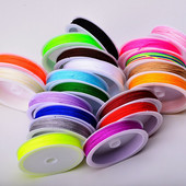 Χρώματα 10 μέτρων 0,8 χιλιοστά νάιλον κορδόνι Κλωστή Κινέζικος κόμπος Μακραμέ Κορδόνι Νο 72 νεφρίτη νήμα σχοινί Χάντρες DIY Φούντες Χάντρες κορδόνι