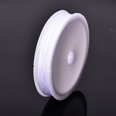 Χρώματα 10 μέτρων 0,8 χιλιοστά νάιλον κορδόνι Κλωστή Κινέζικος κόμπος Μακραμέ Κορδόνι Νο 72 νεφρίτη νήμα σχοινί Χάντρες DIY Φούντες Χάντρες κορδόνι