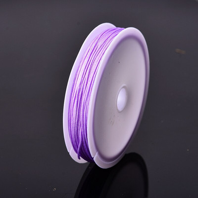 Χρώματα 10 μέτρων 0,8 χιλιοστά νάιλον κορδόνι Κλωστή Κινέζικος κόμπος Μακραμέ Κορδόνι Νο 72 νεφρίτη νήμα σχοινί Χάντρες DIY Φούντες Χάντρες κορδόνι