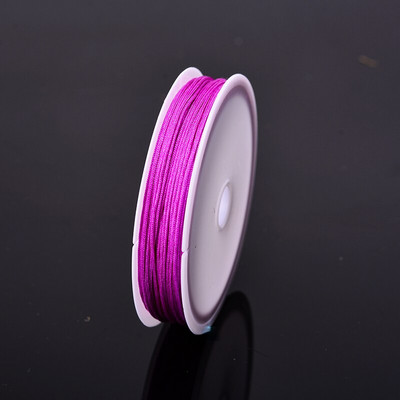 Χρώματα 10 μέτρων 0,8 χιλιοστά νάιλον κορδόνι Κλωστή Κινέζικος κόμπος Μακραμέ Κορδόνι Νο 72 νεφρίτη νήμα σχοινί Χάντρες DIY Φούντες Χάντρες κορδόνι