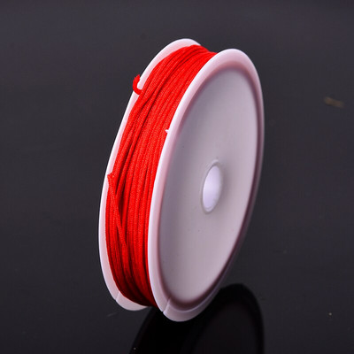 Χρώματα 10 μέτρων 0,8 χιλιοστά νάιλον κορδόνι Κλωστή Κινέζικος κόμπος Μακραμέ Κορδόνι Νο 72 νεφρίτη νήμα σχοινί Χάντρες DIY Φούντες Χάντρες κορδόνι