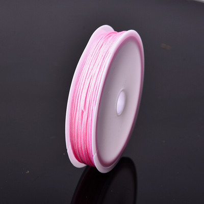 Χρώματα 10 μέτρων 0,8 χιλιοστά νάιλον κορδόνι Κλωστή Κινέζικος κόμπος Μακραμέ Κορδόνι Νο 72 νεφρίτη νήμα σχοινί Χάντρες DIY Φούντες Χάντρες κορδόνι