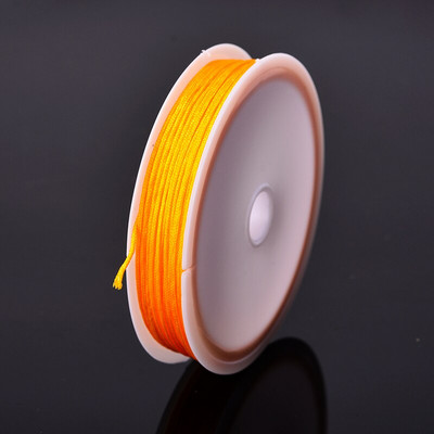 Χρώματα 10 μέτρων 0,8 χιλιοστά νάιλον κορδόνι Κλωστή Κινέζικος κόμπος Μακραμέ Κορδόνι Νο 72 νεφρίτη νήμα σχοινί Χάντρες DIY Φούντες Χάντρες κορδόνι