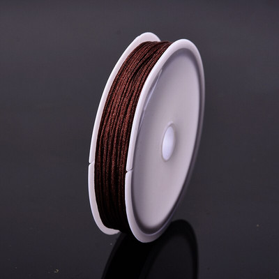 Χρώματα 10 μέτρων 0,8 χιλιοστά νάιλον κορδόνι Κλωστή Κινέζικος κόμπος Μακραμέ Κορδόνι Νο 72 νεφρίτη νήμα σχοινί Χάντρες DIY Φούντες Χάντρες κορδόνι