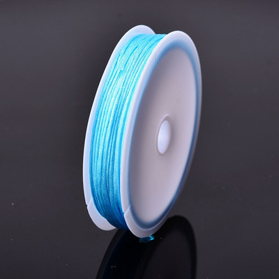 Χρώματα 10 μέτρων 0,8 χιλιοστά νάιλον κορδόνι Κλωστή Κινέζικος κόμπος Μακραμέ Κορδόνι Νο 72 νεφρίτη νήμα σχοινί Χάντρες DIY Φούντες Χάντρες κορδόνι