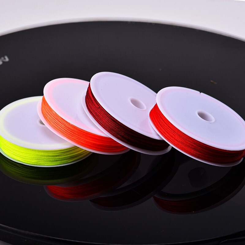 Χρώματα 10 μέτρων 0,8 χιλιοστά νάιλον κορδόνι Κλωστή Κινέζικος κόμπος Μακραμέ Κορδόνι Νο 72 νεφρίτη νήμα σχοινί Χάντρες DIY Φούντες Χάντρες κορδόνι