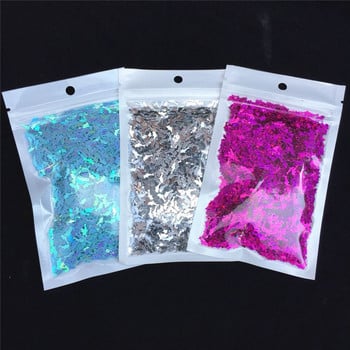 iSequin2*7mm Lovely Dolphin Shape Sequins Mini Shark Glitter Sequin Paillettes για Nail Art μανικιούρ/ κομφετί διακόσμησης γάμου