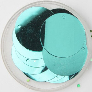 Πολύχρωμες παγιέτες 25 mm με 1 πλαϊνή τρύπα PVC Επίπεδες στρογγυλές χαλαρές παγιέτες παγιέτες Sewing Craft DIY Scrapbooking μενταγιόν 20g