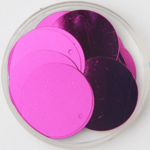 Πολύχρωμες παγιέτες 25 mm με 1 πλαϊνή τρύπα PVC Επίπεδες στρογγυλές χαλαρές παγιέτες παγιέτες Sewing Craft DIY Scrapbooking μενταγιόν 20g