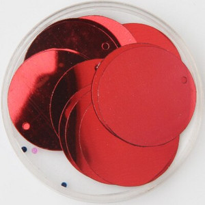 Πολύχρωμες παγιέτες 25 mm με 1 πλαϊνή τρύπα PVC Επίπεδες στρογγυλές χαλαρές παγιέτες παγιέτες Sewing Craft DIY Scrapbooking μενταγιόν 20g