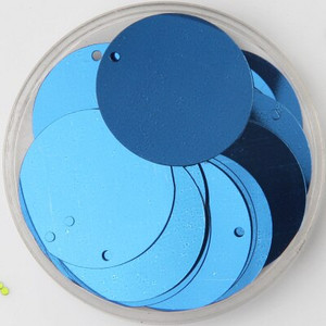 Πολύχρωμες παγιέτες 25 mm με 1 πλαϊνή τρύπα PVC Επίπεδες στρογγυλές χαλαρές παγιέτες παγιέτες Sewing Craft DIY Scrapbooking μενταγιόν 20g