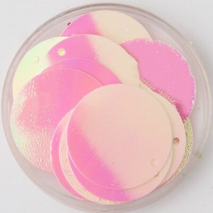 Πολύχρωμες παγιέτες 25 mm με 1 πλαϊνή τρύπα PVC Επίπεδες στρογγυλές χαλαρές παγιέτες παγιέτες Sewing Craft DIY Scrapbooking μενταγιόν 20g