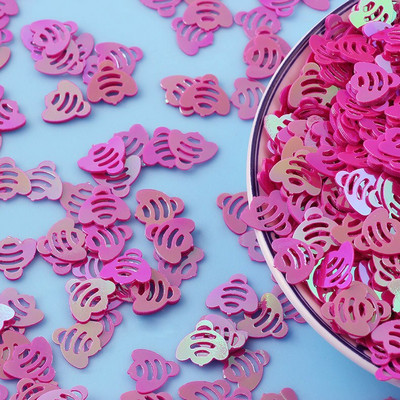 10 g Paiete libere în formă de albină de desene animate pentru artizanat Realizarea de paillete Nails Art Manichiură Decorare nuntă Confetti cu sclipici DIY 10mm