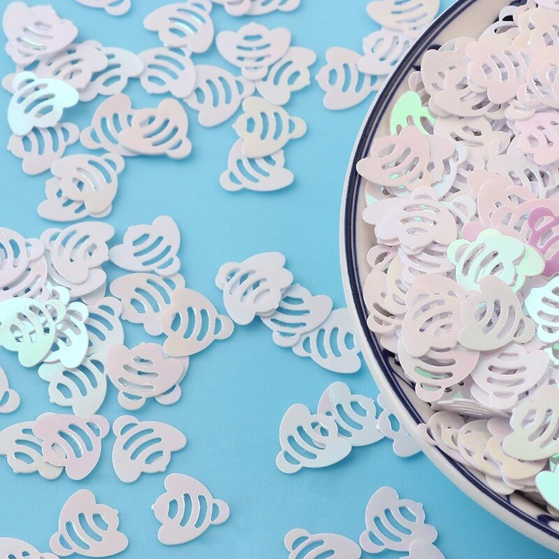 10 g Paiete libere în formă de albină de desene animate pentru artizanat Realizarea de paillete Nails Art Manichiură Decorare nuntă Confetti cu sclipici DIY 10mm