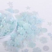 10g/Pachet Amestecați dimensiuni/forme Paiete Mat albastru cer fulgi Cupă Paiete Paillete Cusut Decorarea nunții Accesorii confetti