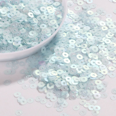 10g/Pachet Amestecați dimensiuni/forme Paiete Mat albastru cer fulgi Cupă Paiete Paillete Cusut Decorarea nunții Accesorii confetti