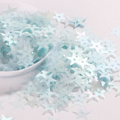 10g/Pachet Amestecați dimensiuni/forme Paiete Mat albastru cer fulgi Cupă Paiete Paillete Cusut Decorarea nunții Accesorii confetti