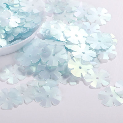 10g/Pachet Amestecați dimensiuni/forme Paiete Mat albastru cer fulgi Cupă Paiete Paillete Cusut Decorarea nunții Accesorii confetti