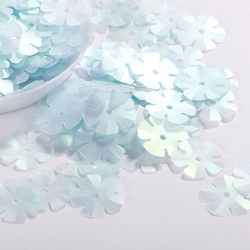 10g/Pachet Amestecați dimensiuni/forme Paiete Mat albastru cer fulgi Cupă Paiete Paillete Cusut Decorarea nunții Accesorii confetti