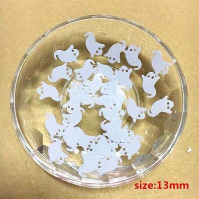 10 g/kott lumehelves Honky kummituse kujuga pvc lahtised litrid Halloweeni kaunistused käsitöö lastele isetegemise tarvikud