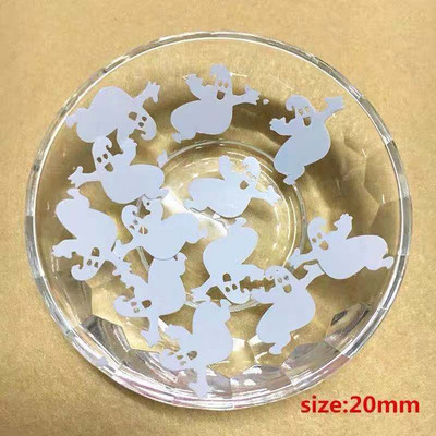 10 g/kott lumehelves Honky kummituse kujuga pvc lahtised litrid Halloweeni kaunistused käsitöö lastele isetegemise tarvikud