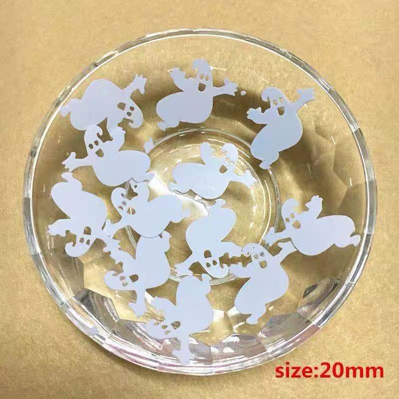 10 g/kott lumehelves Honky kummituse kujuga pvc lahtised litrid Halloweeni kaunistused käsitöö lastele isetegemise tarvikud