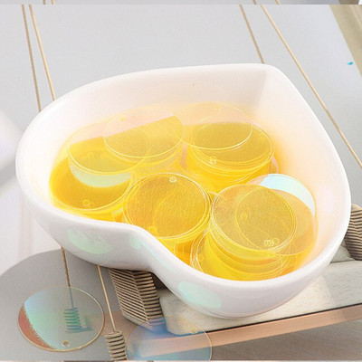 90 tk/partii läbipaistvad litrid 20 mm suured ümmargused pailletid Õmblustööd külgmise auguga rõivaste jaoks DIY Lentejuelase tarvikud