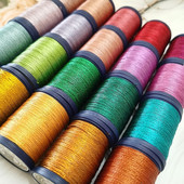 0,5 0,8 mm vaško siūlas, spalvotas auksinis apvalus rankų darbo odos poliesteris, aplinkos apsauga metalo blizgesio papuošalai