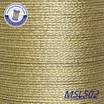 0,5 0,8 mm vaško siūlas, spalvotas auksinis apvalus rankų darbo odos poliesteris, aplinkos apsauga metalo blizgesio papuošalai