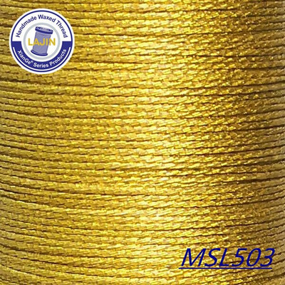 0,5 0,8 mm vaško siūlas, spalvotas auksinis apvalus rankų darbo odos poliesteris, aplinkos apsauga metalo blizgesio papuošalai