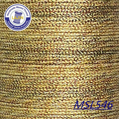 0,5 0,8 mm vaško siūlas, spalvotas auksinis apvalus rankų darbo odos poliesteris, aplinkos apsauga metalo blizgesio papuošalai