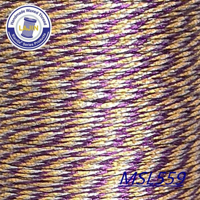 0,5 0,8 mm vaško siūlas, spalvotas auksinis apvalus rankų darbo odos poliesteris, aplinkos apsauga metalo blizgesio papuošalai