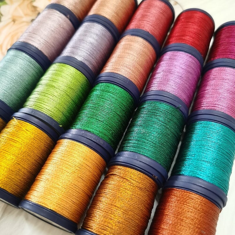 0,5 0,8 mm vaško siūlas, spalvotas auksinis apvalus rankų darbo odos poliesteris, aplinkos apsauga metalo blizgesio papuošalai