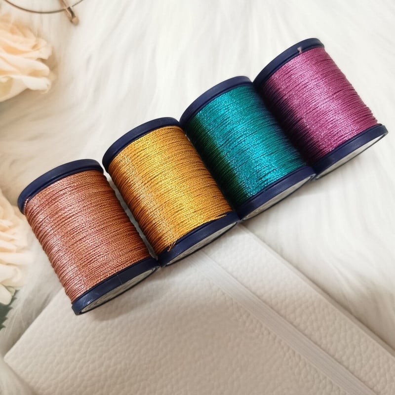 0,5 0,8 mm vaško siūlas, spalvotas auksinis apvalus rankų darbo odos poliesteris, aplinkos apsauga metalo blizgesio papuošalai