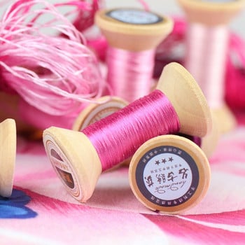 20m Peony Powder Suzhou DIY Common Color Silk Line Branch Εγχειρίδιο Spiraea Embroidery νήμα