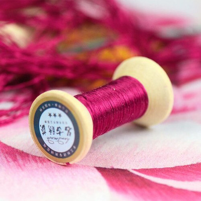 20m Peony Powder Suzhou DIY Common Color Silk Line Branch Εγχειρίδιο Spiraea Embroidery νήμα