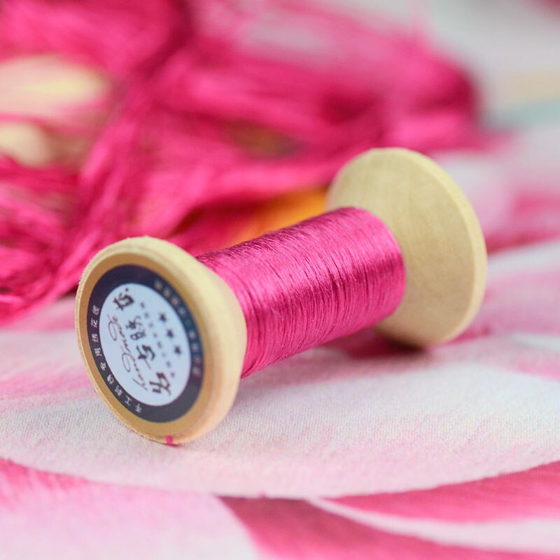 20m Peony Powder Suzhou DIY Common Color Silk Line Branch Εγχειρίδιο Spiraea Embroidery νήμα