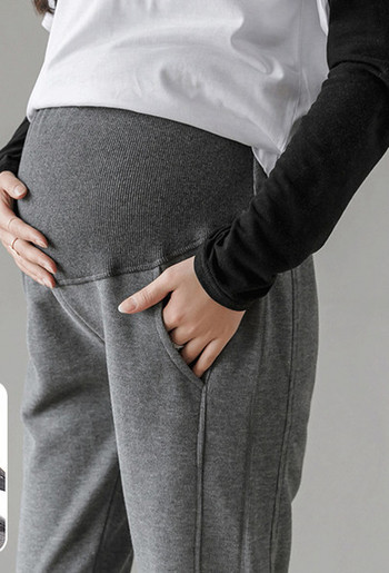 Нов модел дамски панталон с висока талия за бременни