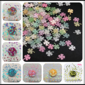 30g/lot 4mm Paillete cu paiete libere de trifoi cu sclipici pentru artizanat de unghii, umplutură, confetti pentru decorarea nunții.