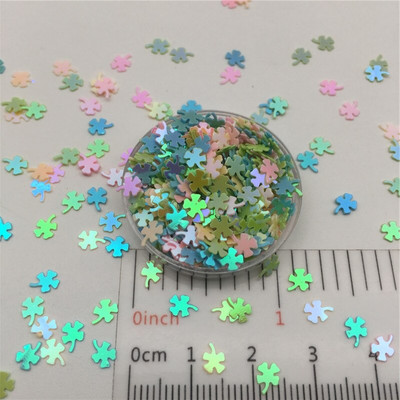 30g/lot 4mm Paillete cu paiete libere de trifoi cu sclipici pentru artizanat de unghii, umplutură, confetti pentru decorarea nunții.