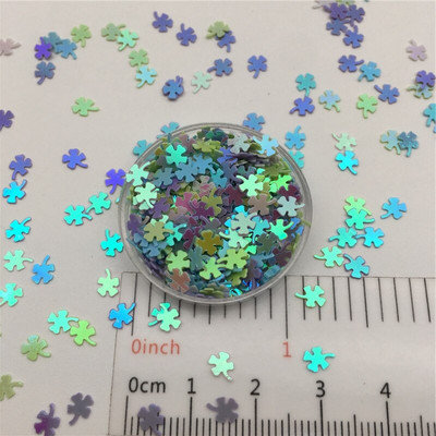 30g/lot 4mm Paillete cu paiete libere de trifoi cu sclipici pentru artizanat de unghii, umplutură, confetti pentru decorarea nunții.