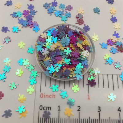 30g/lot 4mm Paillete cu paiete libere de trifoi cu sclipici pentru artizanat de unghii, umplutură, confetti pentru decorarea nunții.